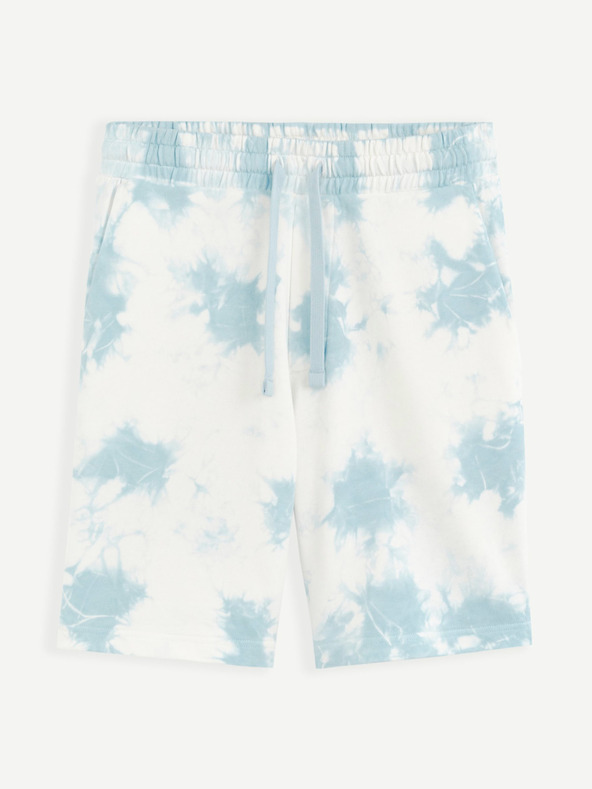 Celio Blaue Batik-Shorts Celio Botache