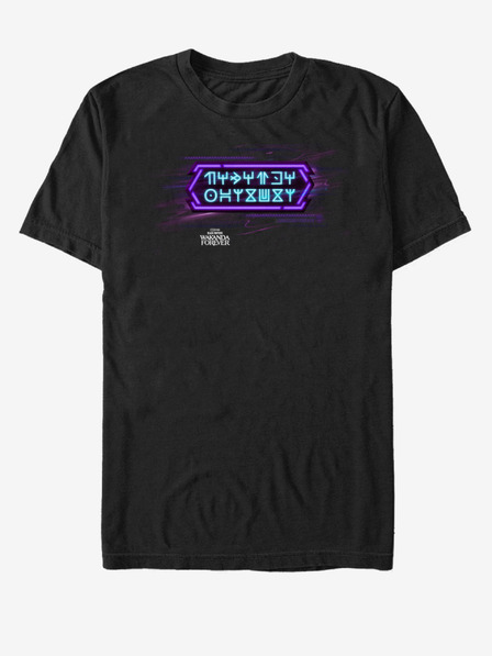 ZOOT.Fan Marvel Neon Black Panther: Wakanda nechť žije T-Shirt