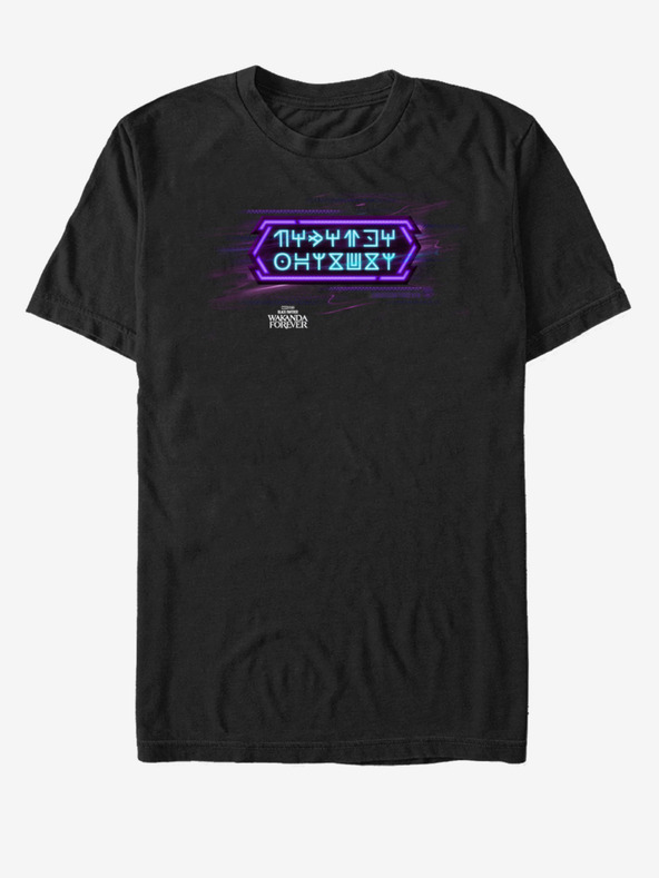 ZOOT.Fan Marvel Neon Black Panther: Wakanda nechť žije T-Shirt