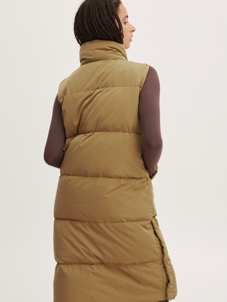 ICHI Beige Damen Daunen-Steppweste ICHI
