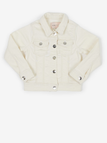 ONLY Cremefarbene Jeansjacke für Mädchen NUR Amazing
