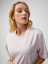 Converse Hellrosa Damen Basic T-Shirt Converse