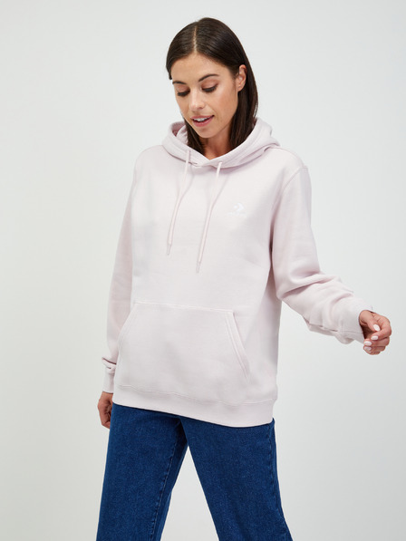 Converse Hellrosa Damen-Kapuzenpullover von Converse