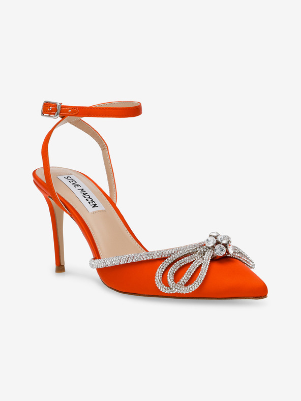 Steve Madden Orangefarbene Steve Madden Damen-Satin-Pumps