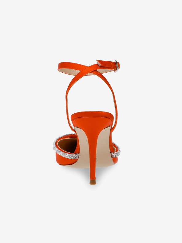 Steve Madden Orangefarbene Steve Madden Damen-Satin-Pumps