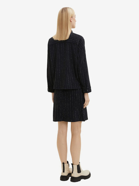 Tom Tailor Schwarze gestreifte Hemdjacke für Damen Tom Tailor