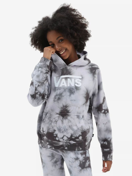 Vans Grauer Batik-Kapuzenpullover für Mädchen VANS