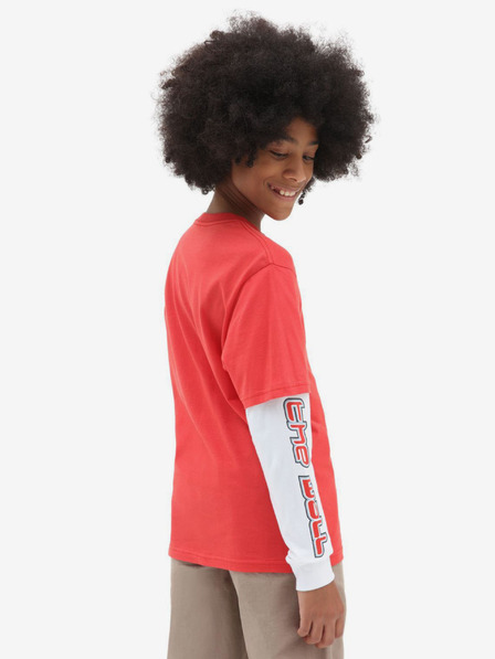 Vans Weißes und rotes Kinder-T-Shirt VANS