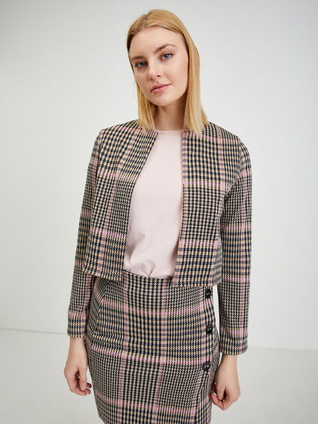 Orsay Rosa-schwarze gemusterte Damenjacke ORSAY