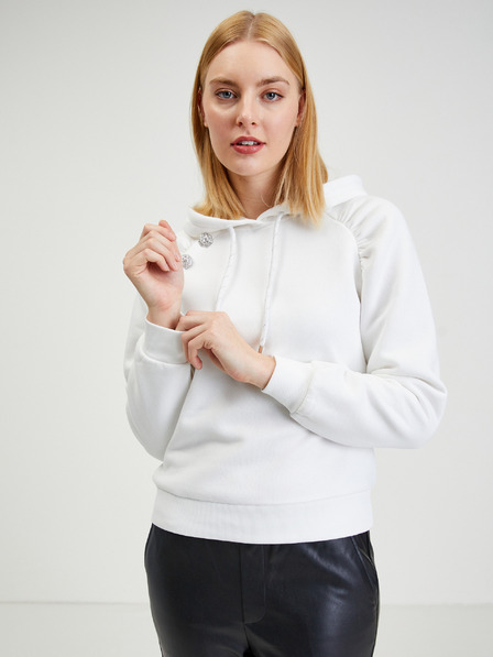 Orsay Weißer Damen Hoodie ORSAY