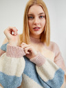 Orsay Blau-rosa gestreifter Damenpullover ORSAY