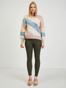 Orsay Blau-rosa gestreifter Damenpullover ORSAY