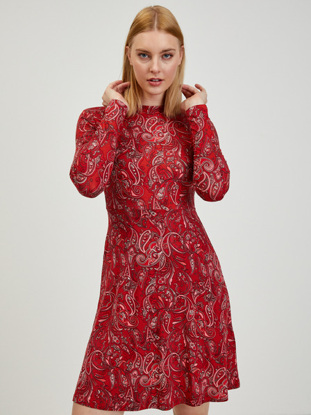 Orsay Rotes gemustertes Damenkleid ORSAY