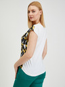 Orsay Gelb-blau gemustertes Damen T-Shirt ORSAY
