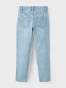 name it Hellblaue Slim Fit-Jeans für Mädchen mit Ripp-Effekt Name it Rose