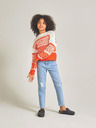 name it Hellblaue Slim Fit-Jeans für Mädchen mit Ripp-Effekt Name it Rose
