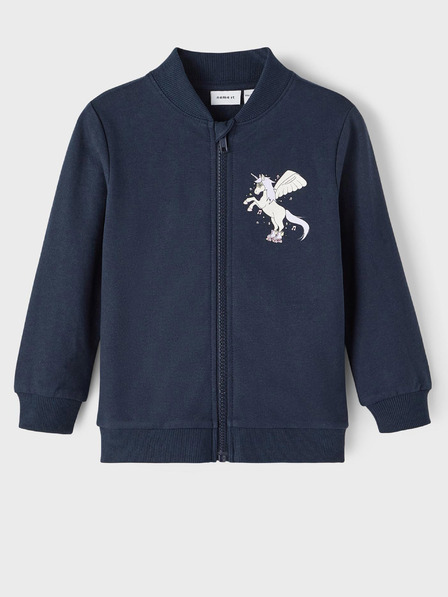 name it Dunkelblaues Sweatshirt mit Reißverschluss für Mädchen name it Bascha