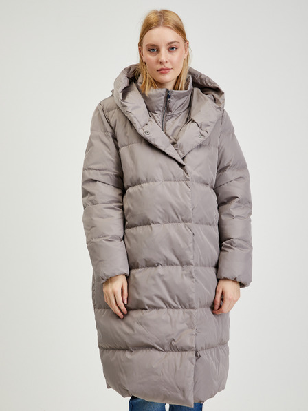 Orsay Grauer Damen Daunen-Wintersteppmantel ORSAY