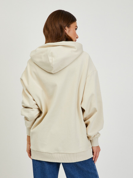 Vans Cremefarbene Damen Oversize Hoodie VANS