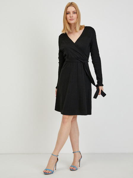 Orsay Schwarzes Damen-Pullover-Kleid ORSAY