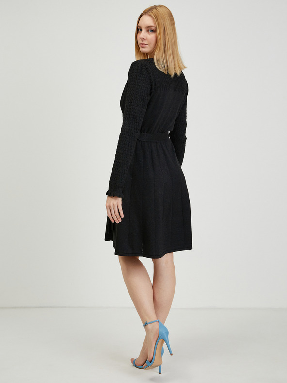 Orsay Schwarzes Damen-Pulloverkleid ORSAY