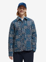 Scotch & Soda Blaue Scotch & Soda Herren Stepphemdjacke mit Muster