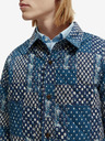 Scotch & Soda Blaue Scotch & Soda Herren Stepphemdjacke mit Muster
