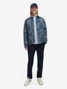 Scotch & Soda Blaue Scotch & Soda Herren Stepphemdjacke mit Muster