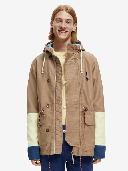 Scotch & Soda Hellbrauner Herren-Parka mit Kapuze von Scotch & Soda