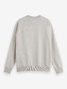 Scotch & Soda Hellgraues gestromtes Herren-Sweatshirt Scotch & Soda