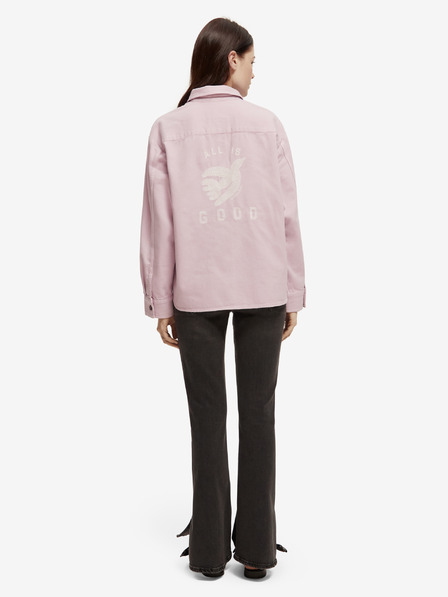 Scotch & Soda Hellrosa Damen-Denimjacke Scotch & Soda