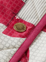 Scotch & Soda Weiß und rosa gemusterter Damen-Stepp-Wintermantel Scotch & Soda