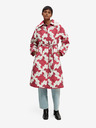 Scotch & Soda Weiß und rosa gemusterter Damen-Stepp-Wintermantel Scotch & Soda