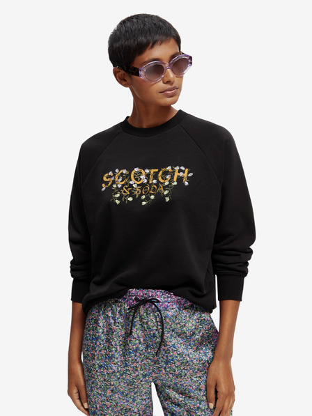 Scotch & Soda Schwarzes Damen-Sweatshirt Scotch & Soda