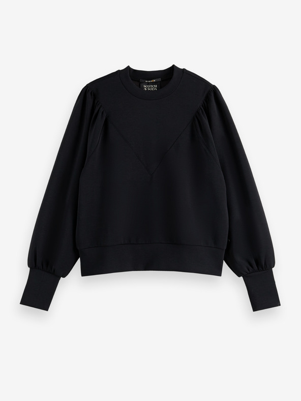 Scotch & Soda Schwarzes Damen-Sweatshirt mit Ballonärmeln Scotch & Soda