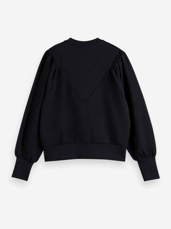 Scotch & Soda Schwarzes Damen-Sweatshirt mit Ballonärmeln Scotch & Soda