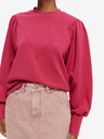 Scotch & Soda Dunkelrosa Scotch & Soda Damen-Sweatshirt mit Ballonärmeln