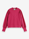 Scotch & Soda Dunkelrosa Scotch & Soda Damen-Sweatshirt mit Ballonärmeln