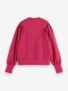 Scotch & Soda Dunkelrosa Scotch & Soda Damen-Sweatshirt mit Ballonärmeln