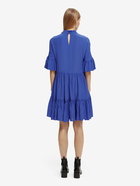 Scotch & Soda Blaues Rüschenkleid für Damen Scotch & Soda