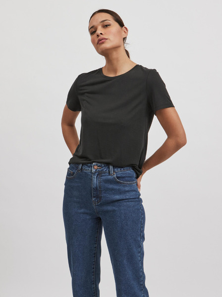 Vila Schwarzes Basic-T-Shirt VILA Modala