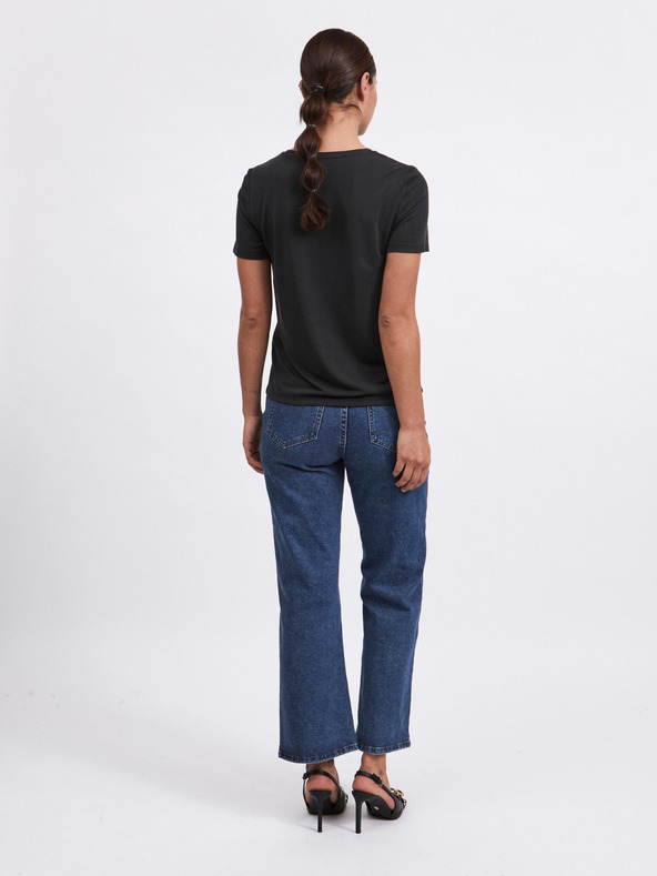 Vila Schwarzes Basic-T-Shirt VILA Modala