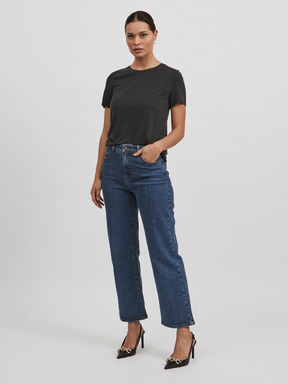 Vila Schwarzes Basic-T-Shirt VILA Modala