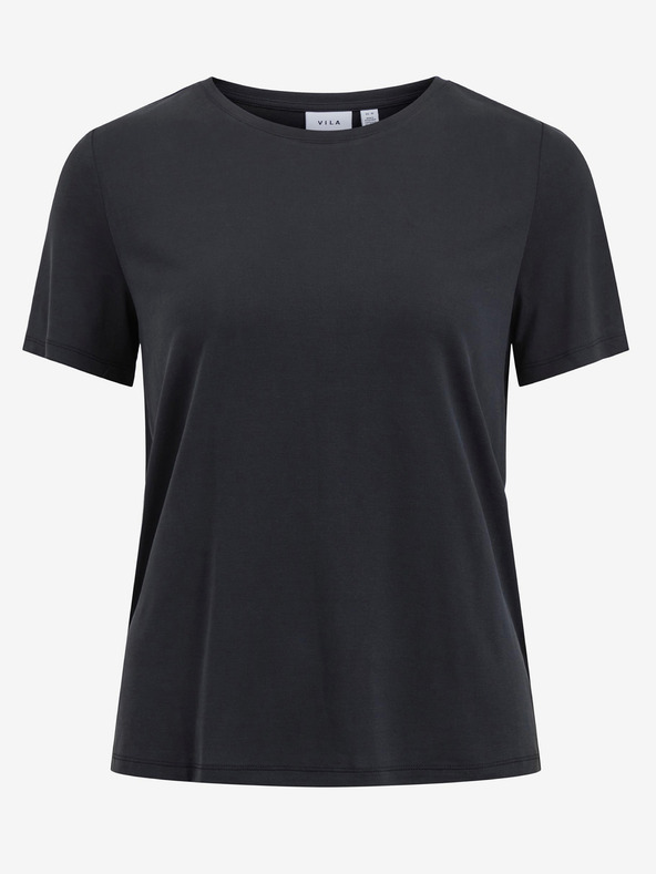 Vila Schwarzes Basic-T-Shirt VILA Modala