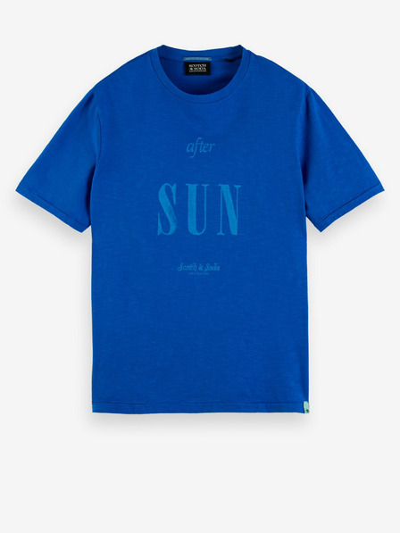 Scotch & Soda Blaues Herren-T-Shirt Scotch & Soda