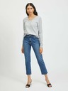 Vila VILA Viril hellgrauer Basic-Pullover
