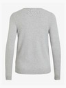 Vila VILA Viril hellgrauer Basic-Pullover