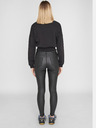 Noisy May Schwarze Leder Skinny Fit Hose Noisy May Callie