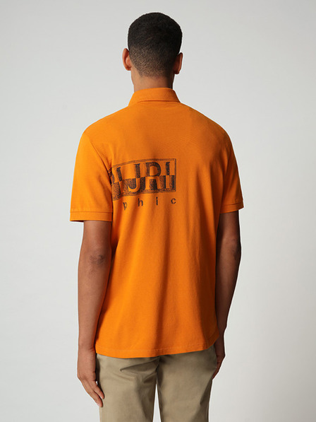 Napapijri Orange Herren T-Shirt Napapijri Eallar bedruckt