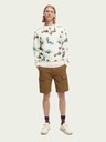 Scotch & Soda Beigefarbenes gemustertes Herren-Sweatshirt Scotch & Soda